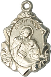 [0822AGF] 14kt Gold Filled Saint Ann Medal
