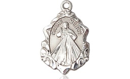 [0822DMSS] Sterling Silver Divine Mercy Medal