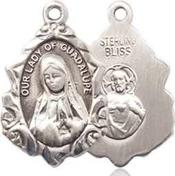 [0822FSS] Sterling Silver Our Lady of Guadalupe Medal