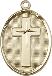[0883GF] 14kt Gold Filled Cross Medal
