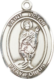 [7223SS] Sterling Silver Saint Victor of Marseilles Medal