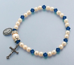[45280/ZC] Rosary Bracelet Stretch Zircon
