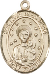 [8115KT] 14kt Gold Our Lady of la Vang Medal