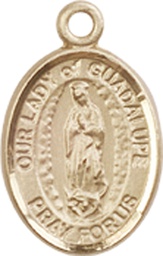 [9206KT] 14kt Gold Our Lady of Guadalupe Medal