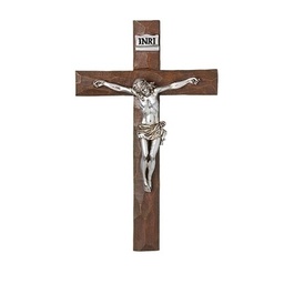 [RO-20329] 11.5in. Silver Crucifix