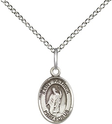 [9084SS/18SS] Sterling Silver Saint Patrick Pendant on a 18 inch Sterling Silver Light Curb chain
