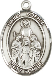 [8136SS] Sterling Silver Saint Sophia Medal