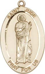 [5951GF] 14kt Gold Filled Saint Jude Medal