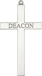 [5953SS] Sterling Silver Deacon Cross Medal