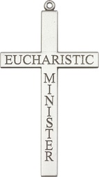 [5955SS] Sterling Silver Eucharistic Minister Cross Medal