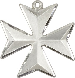 [5994SS-CV] Sterling Silver Maltese Cross Medal