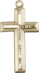 [6000GF] 14kt Gold Filled Cross Medal