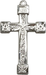 [6004SS] Sterling Silver Cross Medal