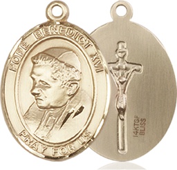 [8235GF] 14kt Gold Filled Pope Benedict XVI Medal