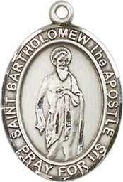 [8238SS] Sterling Silver Saint Bartholomew the Apostle Medal