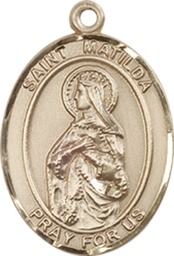 [8239GF] 14kt Gold Filled Saint Matilda Medal