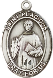 [8240SS] Sterling Silver Saint Placidus Medal