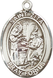 [8244SS] Sterling Silver Saint Zita Medal