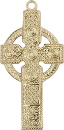 [0242KT] 14kt Gold Kilklispeen Cross Medal