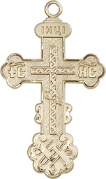 [0269KT] 14kt Gold Kiev Cross Medal