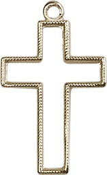 [1708KT] 14kt Gold Cross Medal