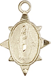 [0212PLKT] 14kt Gold Miraculous Medal