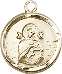 [0601HKT] 14kt Gold Our Lady of Perpetual Help Medal