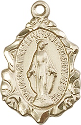 [0822MKT] 14kt Gold Miraculous Medal