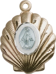 [1258KT] 14kt Gold Miraculous Medal
