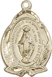 [1481MKT] 14kt Gold Miraculous Medal