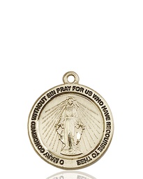 [4056KT] 14kt Gold Miraculous Medal
