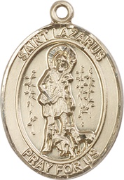 [7066GF] 14kt Gold Filled Saint Lazarus Medal