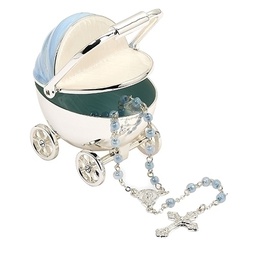 [RO-19005] 2.75"H Blue Carriage Keepsake