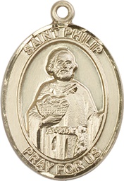 [7083GF] 14kt Gold Filled Saint Philip the Apostle Medal