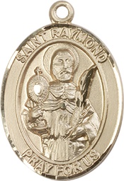 [7091GF] 14kt Gold Filled Saint Raymond Nonnatus Medal
