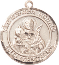 [7091RDSPGF] 14kt Gold Filled San Raymon Nonato Medal