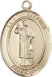 [7104GF] 14kt Gold Filled Saint Stephen the Martyr Medal
