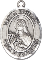 [7106SPSS] Sterling Silver Santa Teresita Medal