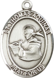 [7108SS] Sterling Silver Saint Thomas Aquinas Medal