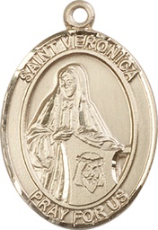 [7110GF] 14kt Gold Filled Saint Veronica Medal