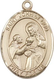 [7112GF] 14kt Gold Filled Saint John of God Medal