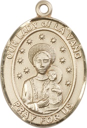 [7115GF] 14kt Gold Filled Our Lady of la Vang Medal
