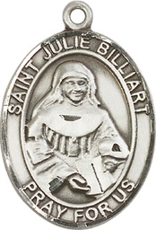 [7117SS] Sterling Silver Saint Julie Billiart Medal