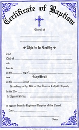 [No.314] Baptismal Certificates (Pad)