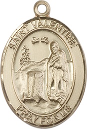 [7121GF] 14kt Gold Filled Saint Valentine of Rome Medal