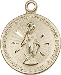 [5653KT] 14kt Gold Miraculous Medal