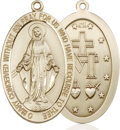 [5852KT] 14kt Gold Miraculous Medal