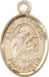 [9225GF] 14kt Gold Filled Saint Aloysius Gonzaga Medal