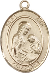 [8002GF] 14kt Gold Filled Saint Ann Medal