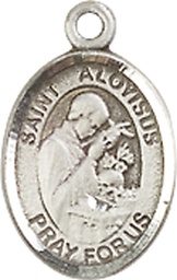 [9225SS] Sterling Silver Saint Aloysius Gonzaga Medal